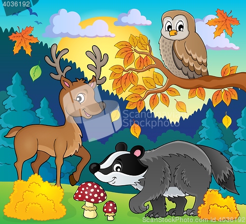 Image of Forest wildlife theme image 3