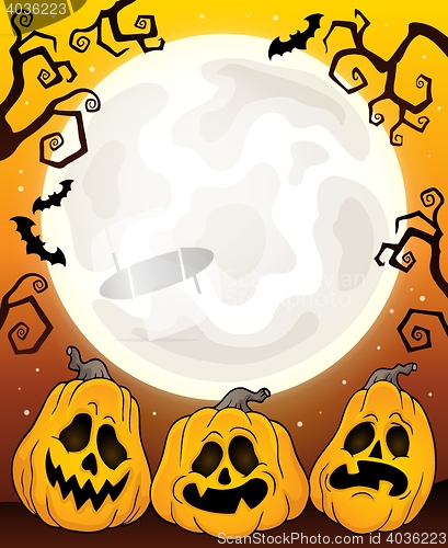 Image of Halloween pumpkins theme image 3