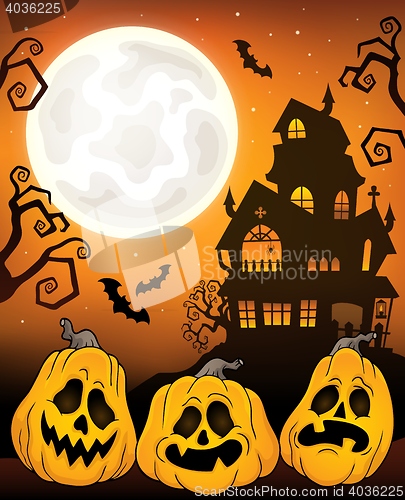 Image of Halloween pumpkins theme image 5