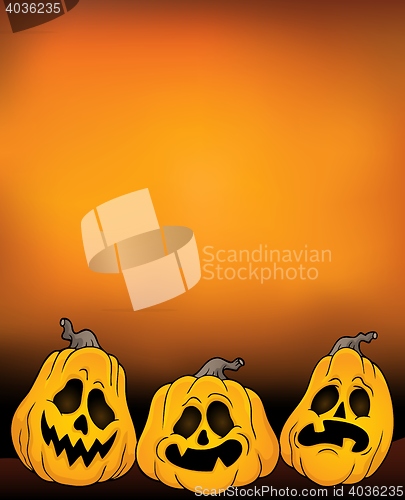 Image of Halloween pumpkins theme image 4