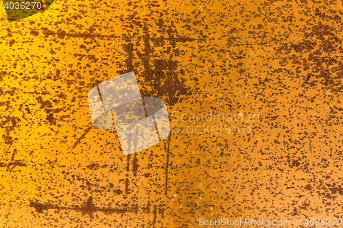 Image of close up of old rusty metal surface