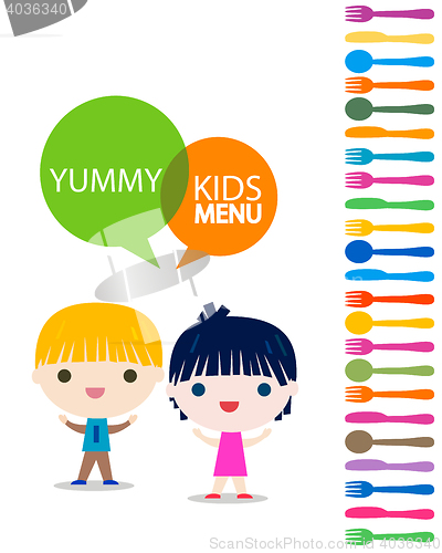 Image of menu kids background