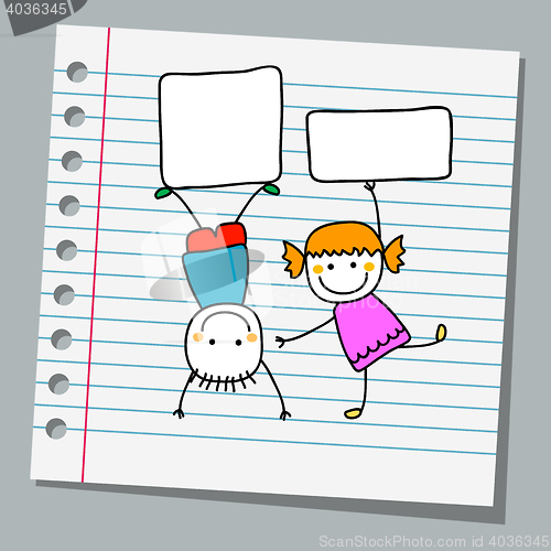 Image of notebook paper kids