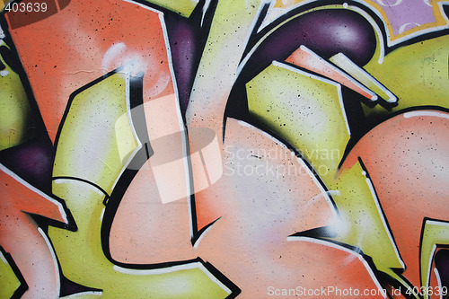 Image of spray painted