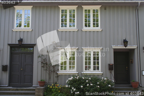 Image of beatiful wooden house in Drøbak