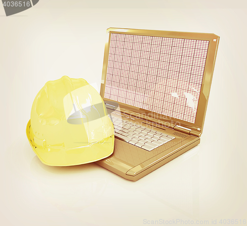 Image of Technical engineer concept . 3D illustration. Vintage style.