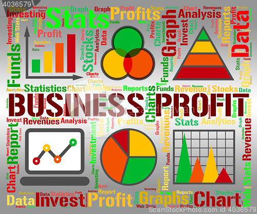 Image of Business Profit Represents Statistic Earning And Lucrative