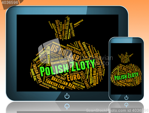 Image of Polish Zloty Means Forex Trading And Currencies