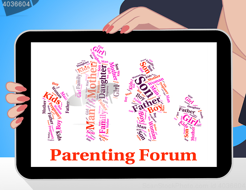 Image of Parenting Forum Means Mother And Baby And Child