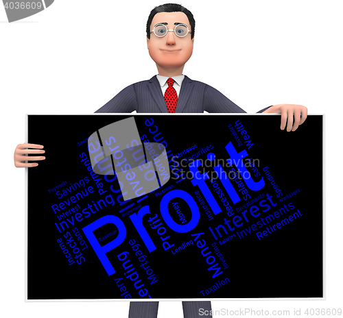 Image of Profit Word Means Profitable Investment And Profits