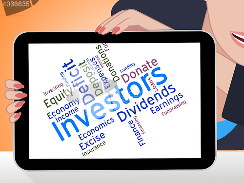 Image of Investors Word Indicates Return On Investment And Growth