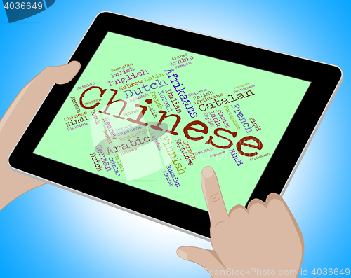 Image of Chinese Language Shows Foreign Speech And Mandarin