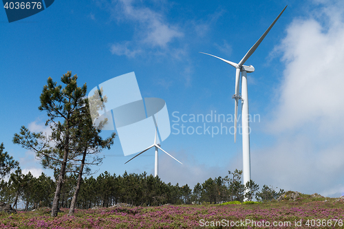 Image of Wind power turbine maintenance