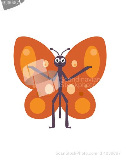 Image of Funny butterfly character
