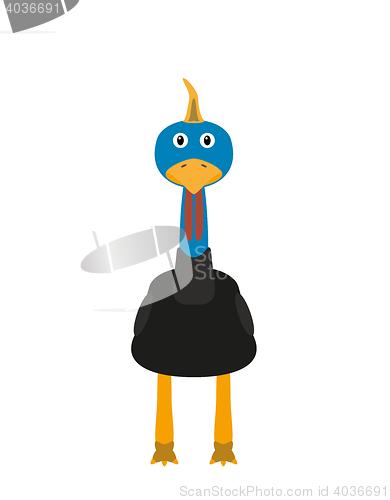 Image of Funny cassowary character