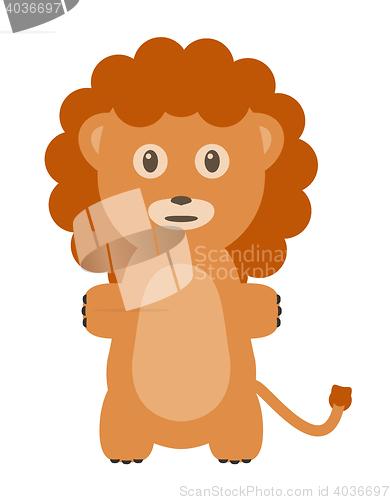 Image of Funny lion character