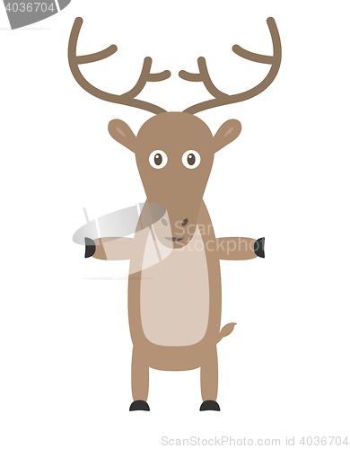 Image of Funny reindeer character