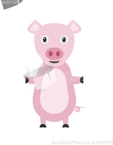 Image of Funny pig character