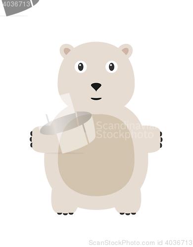 Image of Funny polar bear character