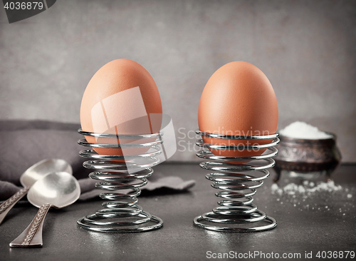 Image of two boiled eggs