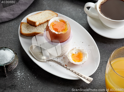 Image of boiled breakfast egg