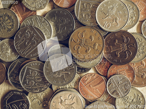 Image of Vintage Pound coins