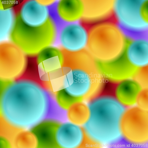 Image of Colorful abstract blurred bubbles background