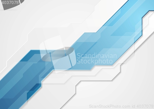 Image of Abstract technology blue background