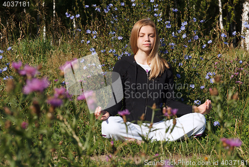 Image of Lotus yoga pose