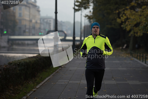 Image of man jogging