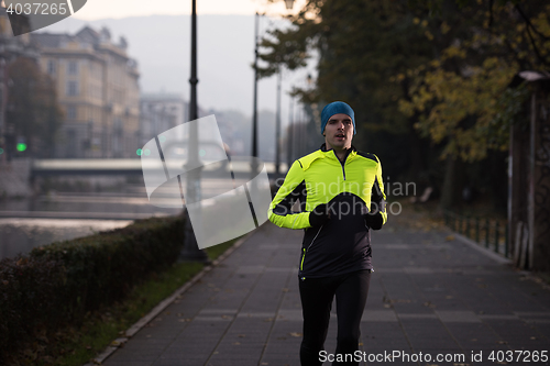 Image of man jogging