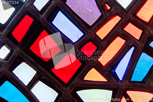 Image of Image of a multicolored stained glass window