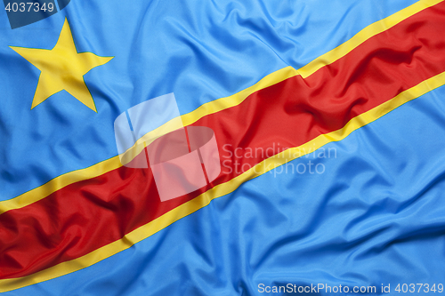 Image of Textile flag of Congo