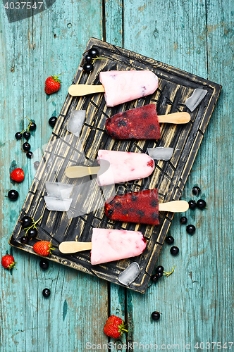 Image of Ice-cream and summer berries