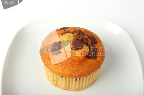Image of muffin on white