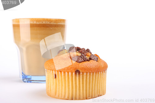 Image of cupcake and coffee