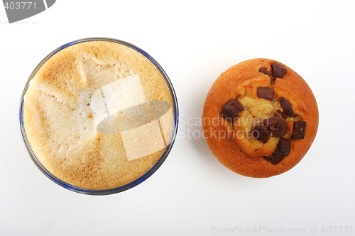 Image of coffee and cupcake