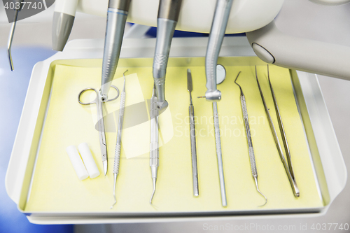 Image of close up of dental instruments