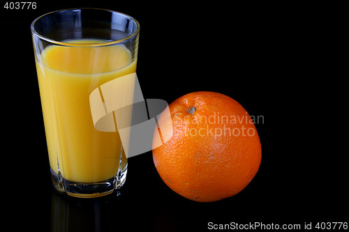 Image of fresh orange and juice