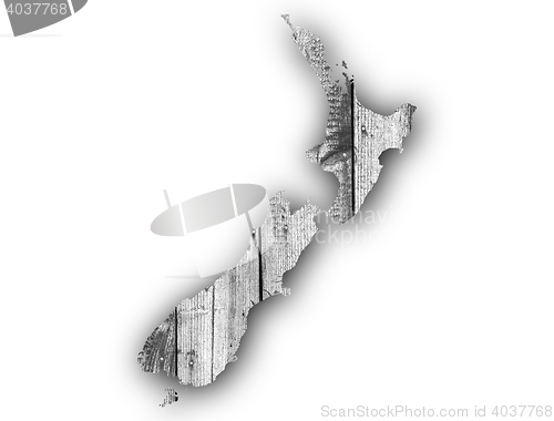 Image of Map of New Zealand 