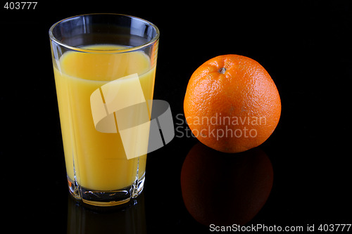 Image of orange and glass