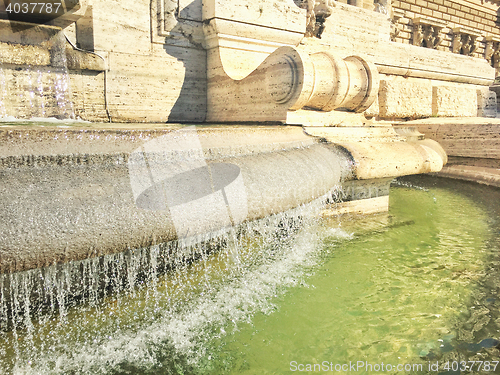 Image of White marble fountain