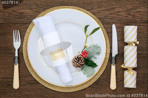 Image of Christmas Dinner Place Setting