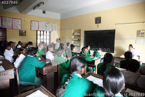 Image of Girls in St. Teresa Girls Hihg School, Bosonti, West Bengal, India