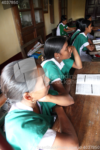 Image of Girls in St. Teresa Girls Hihg School, Bosonti, West Bengal, India
