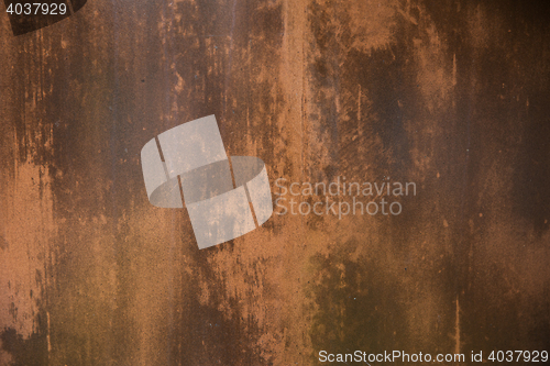 Image of close up of old rusty metal surface