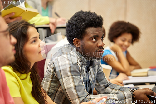 Image of group of international students at lecture