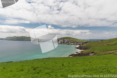 Image of view to ocean at wild atlantic way in ireland