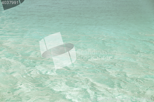 Image of sea or ocean blue transparent water