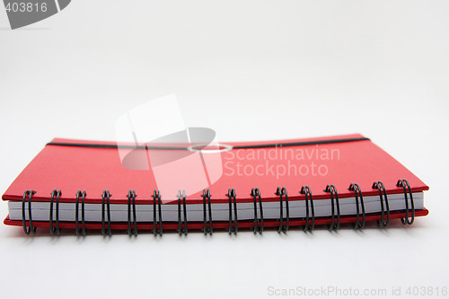 Image of red notebook